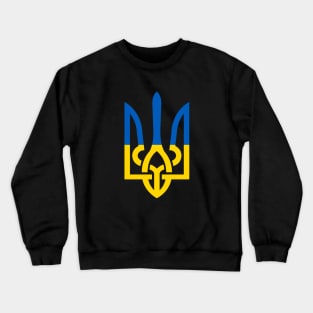 UKRAINE TRIDENT EMBLEM SLAVA UKRAINI PROTEST RUSSIA Crewneck Sweatshirt